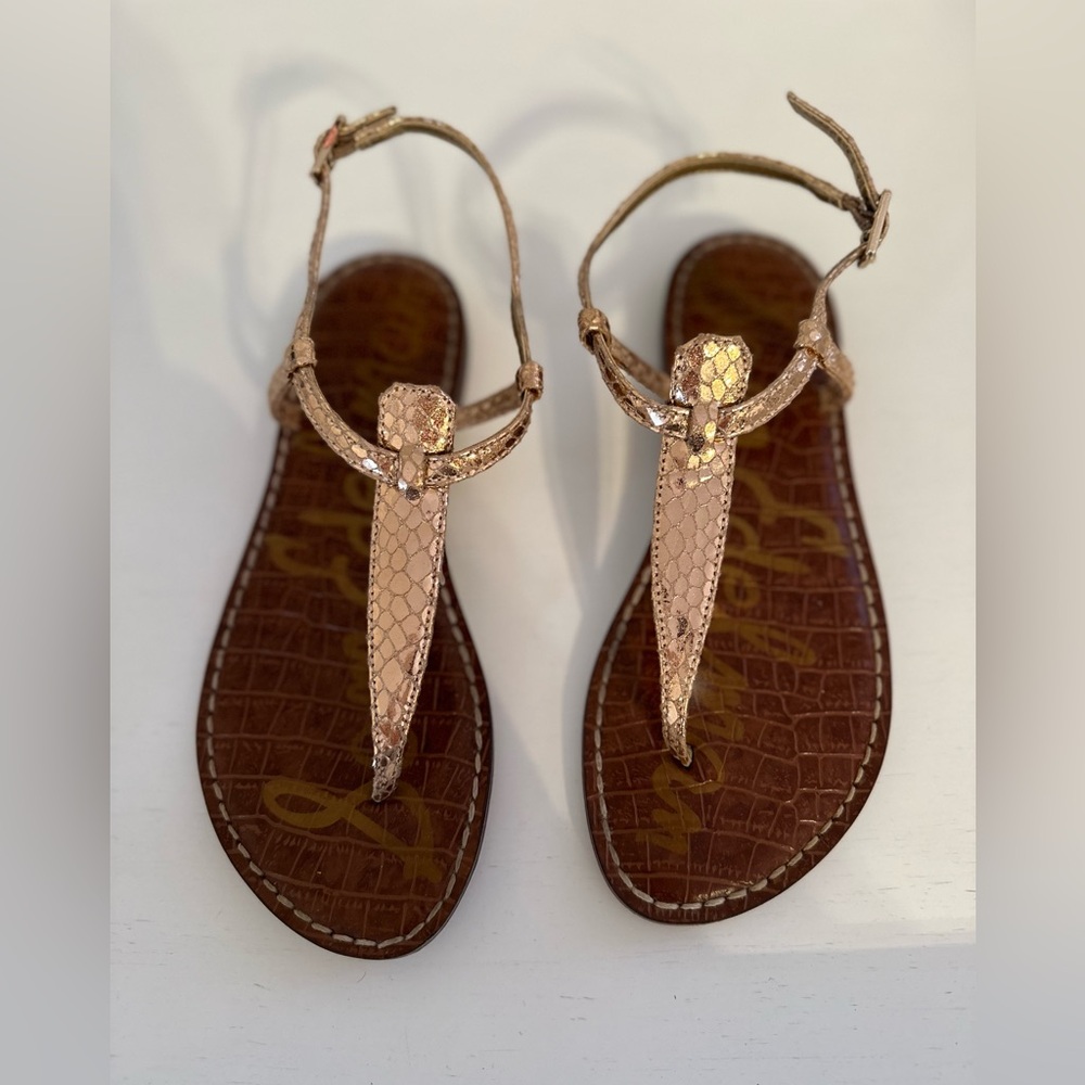 Sam Edelman Gigi Sandals in Rose Gold